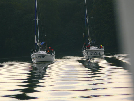 Der Jezioro Solinski (Solina-Stausee) ist ein Paradies für Wassersportler.