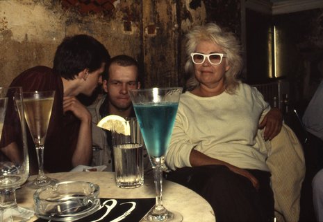 Bea with the blue drink, O-Bar, West-Berlin, 1984