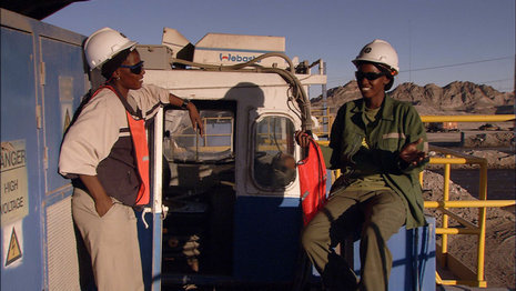 Bergarbeiter in Namibias R&#246;ssing-Uranmine