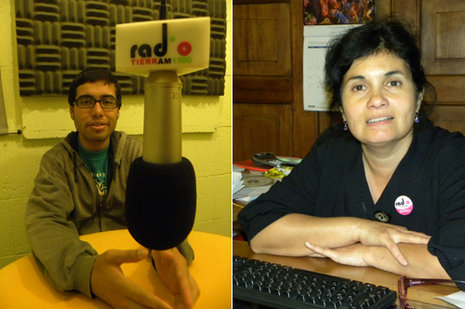Roberto Fuentealbas und María Pía Matta sind Redakteure von Radio Tierra in Chiles Hauptstadt. Tierra gehört zu den 4500 Sendern aus über 100 Ländern, die sich im Weltverband der Freien Radios AMARC zusammengeschlossen haben. Im November 2010 wurde María Pía zur Vorsitzenden des AMARC gewählt. www.amarc.org