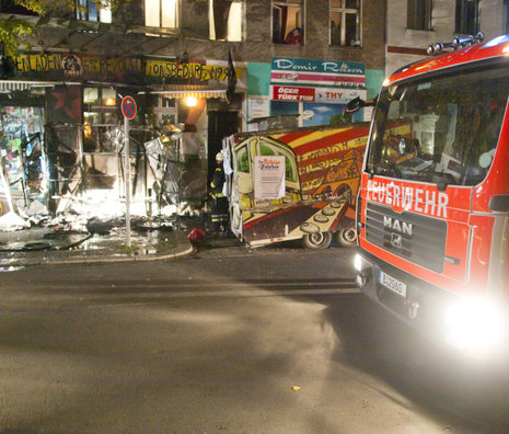 Brandanschlag auf den linken Berliner Laden M99