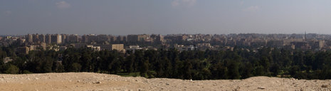 Kairo, von Gizeh aus gesehen.