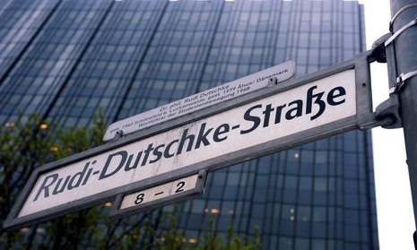 Stachel im Fleisch des Springer-Konzerns: Die Rudi-Dutschke-Stra&#223;e vor dem Verlagssitz