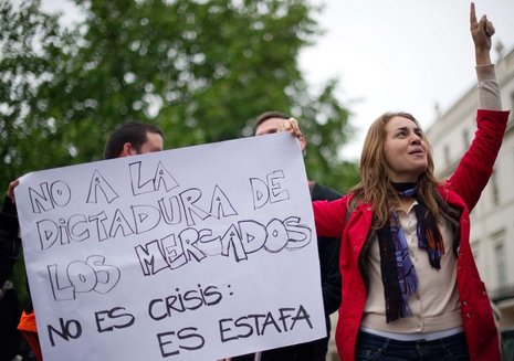 &#187;Nein zur Diktatur der M&#228;rkte&#171; &#8211; Sozialprotest in Spanien