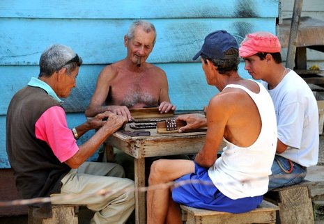 Domino ist eine Art Nationalsport auf Kuba.