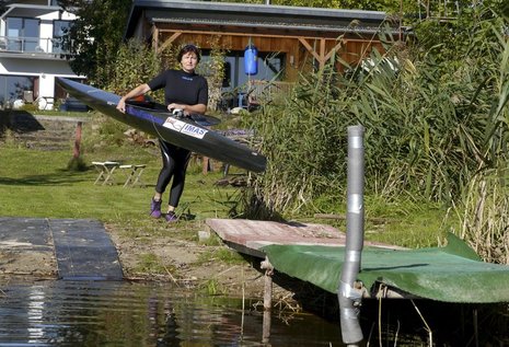 Birgit Fischers Grundstück in Bollmannsruh am Beetzsee: Führt von hier ihr Weg nach London?
