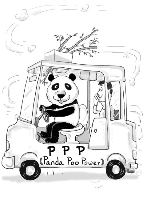 Panda in den Tank!