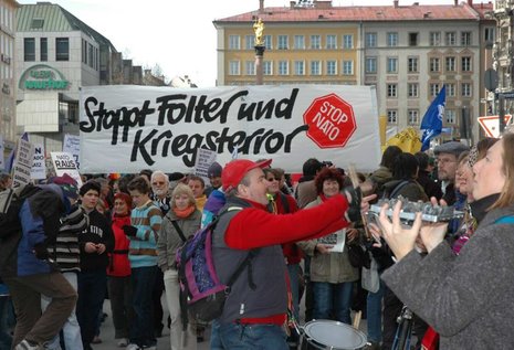 Niemals unbeobachtet: Linke in München – hier bei einer Demo gegen die Sicherheitskonferenz