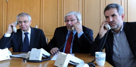 v.l.n.r.: Wilfried Klingelhöller, Simon S. Thiede und Klaus Krüger