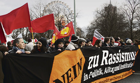 Protestzug in Berlin