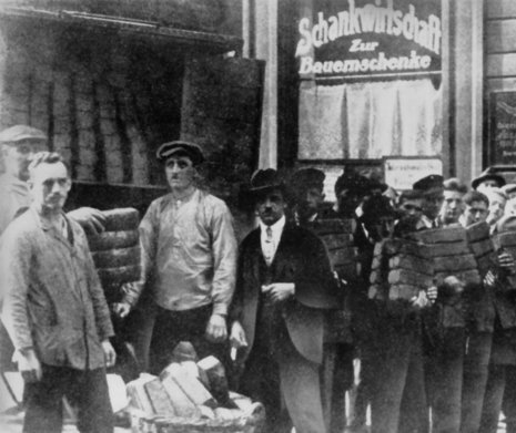Sowjetische Brotspende für Arbeiter in Wuppertal-Elberfeld