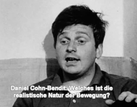Das »Gesicht der Revolte«, Daniel Cohn-Bendit, im Film »Mai 68«  nd-screenshot: laika-verlag.de