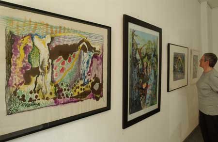 »Ölmalerei und Aquarell« ist der Ausstellungstitel.