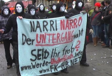Von der Polizei angeblich unbemerkt: Nazitrupp im Konstanzer Fasnachtsumzug vom letzten Sonntag