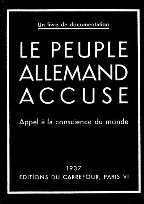 Sinnbildlich mit schwarzem Cover; die erste französische Übersetzung