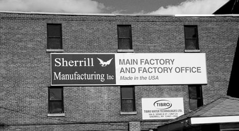 Fabrikhalle der Sherrill Manufacturing Inc. in Oneida