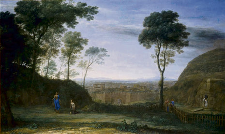 Landschaft mit Christus, der Maria Magdalena erscheint (»Noli me tangere«), 1681