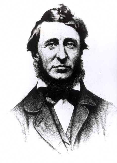 Henry David Thoreau, geboren am 12. Juli 1817, gestorben am 6. Mai 1862, US-amerikanischer Schriftsteller und Philosoph