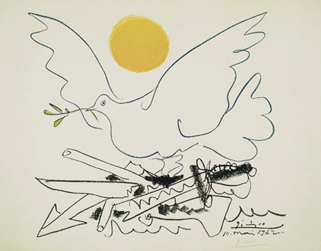 Pablo Picasso: Lithografie (1962) zum Thema Abrüstung