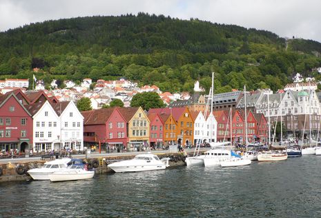 Tyskenbryggen am alten Hafen von Bergen: Hansegeschichte seit 1250