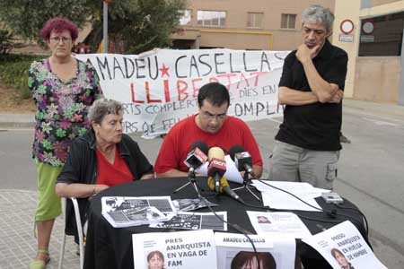 Solidarit&#228;tskundgebungen f&#252;r Casellas in Barcelona