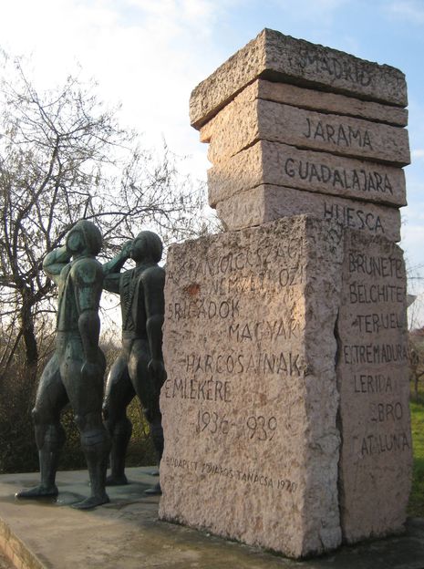 Das Denkmal für die ungarischen Interbrigadisten im Spanienkrieg war 1968 eingeweiht worden.