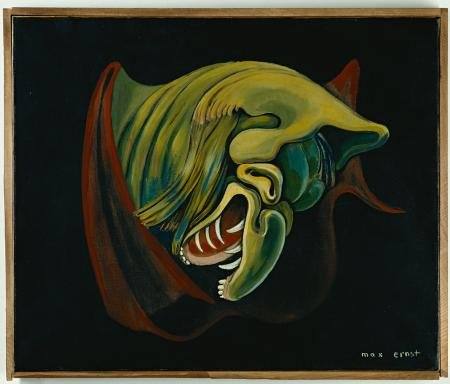 Max Ernst, Der Kopf des »Hausengels«, Öl auf Leinwand, 1937