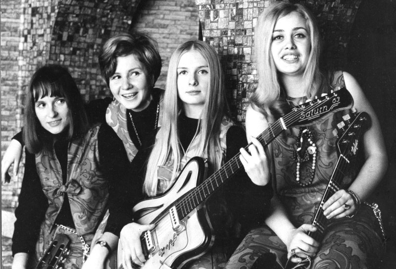 The Rag Dolls 1968. Von links: Ilse Köppen, Hilla Pantenburg, Marianne Orlowski, Rita Fontein