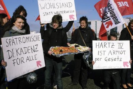 Linksjugend-Protest vorm Reichstag im Februar