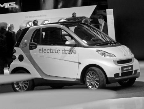 Elektro-Smart auf der Autoshow AMI in Leipzig Foto: dpa