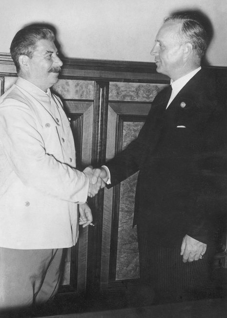 Stalin und Ribbentrop &#8211; Einigung auch &#252;ber das Baltikum