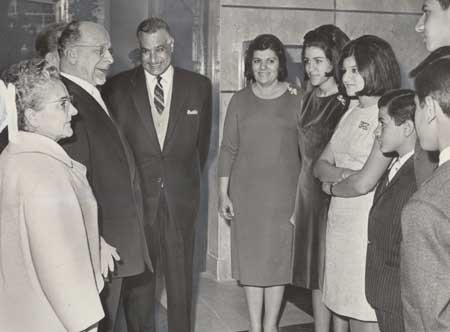 Lotte und Walter Ulbricht zu Gast bei Familie Nasser in Kairo