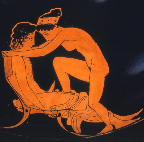 Szene auf einer Weinkanne, 430 v. Chr.