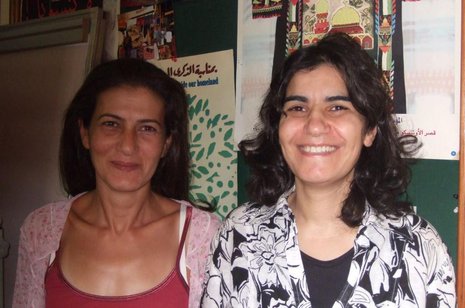 Nawal al-Ali (links) und Bouthaina Saad – aufgewachsen in Schatila.
