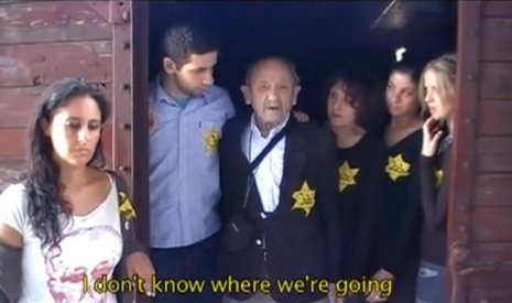 Szene aus &#187;Dancing Auschwitz&#171; bei YouTube ND-Screenshot: S. Dreistadt