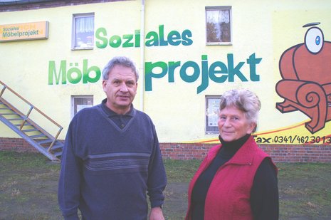Angela Seifert und Karl-Heinz Pfeiffer vom Bürgerverein