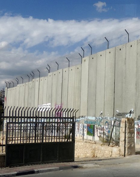 Die israelische Mauer in Bethlehem ND-