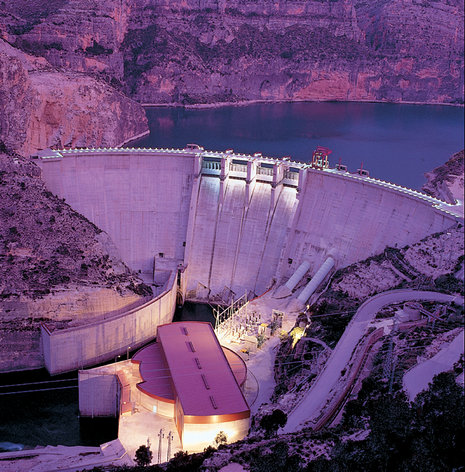 Iberdrola-Wasserkraftwerk in der Umgebung von Valencia