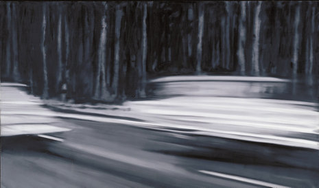 Gerhard Richter: »Zwei Fiat«, 1965. Öl auf Leinwand. Die Bildvorlage ist ein Motiv aus der Schokoladenwerbung im »Stern«.