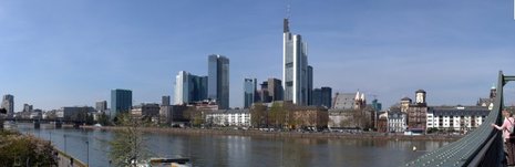 Skyline der Bankenstadt Frankfurt.