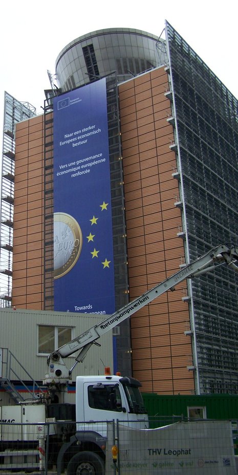 Baustelle Europa: Polens Regierung hat einige Probleme zu schultern. Die Erneuerung des Kommissionsgebäudes gehört nicht dazu.