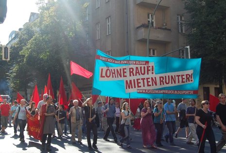 Die Demonstration in Berlin zog durch die Kieze Neuk&#246;llns, Treptows und Kreuzbergs. ND-