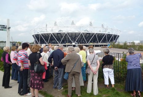 Das Stadion der Olympischen Sommerspiele 2012 in London-Stratford - schon jetzt ein Besuchermagnet.