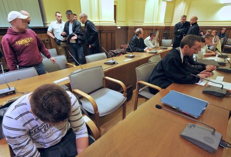 Die Schläger im Leipziger Gerichtssaal