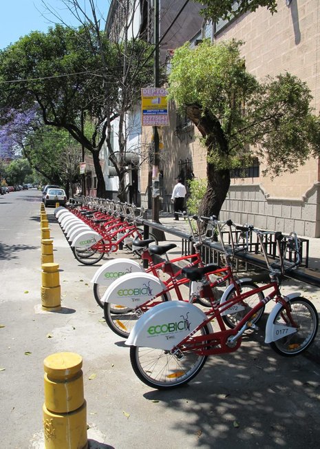 Städtische Fahrräder zum Ausleihen