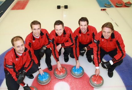 Die Hamburger Curling-Mannschaft