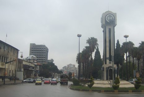 Auf dem Uhrenplatz im Zentrum von Homs herrscht trügerische Ruhe.