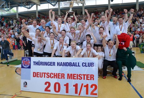 Die Thüringer Handballerinnen im Glück