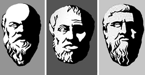 Das magische Dreieck: Sokrates, Aristoteles, Platon