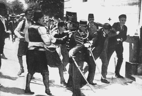Die Verhaftung des Gavrilo Princip